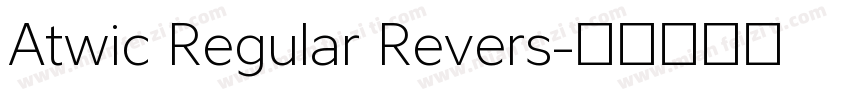 Atwic Regular Revers字体转换